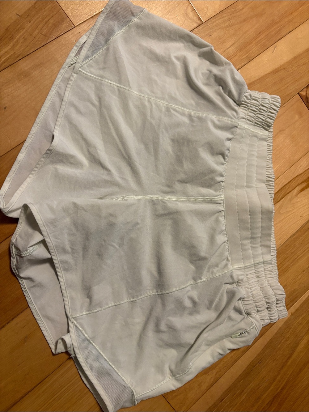 Lululemon Butter yellow Women's Athletic Shorts with Elastic Waistband